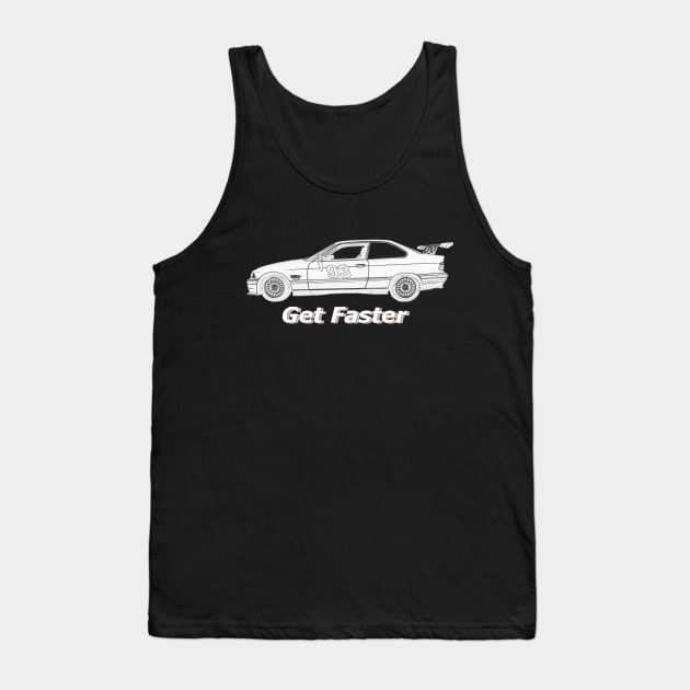 Get Faster 1995 BMW 325is #93 Tank Top by Sk8er913